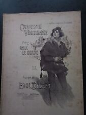 PARTITION ANCIENNE PIANO & CHANT - PAUL DELMET - Chanson vénitienne