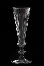 Flûte à Champagne Cristal Taillé Côtes Plates Baccarat ou St Louis 206g XIXe