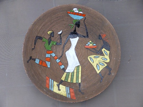 Rare plat mural céramique - plat,