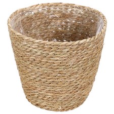  Panier À Fleurs Grand Cache Pot Plante Interieur De Rangement Jardinière Tissé