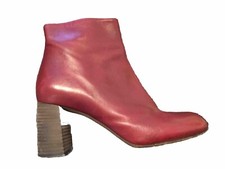 Superbe Et Authentique Boots Cuir Bordeaux Chloé 41 Tbe Dustbag 