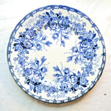 Superbe Assiette Art Nouveau, Creil Montereau, série Flora, modèle: Les Roses