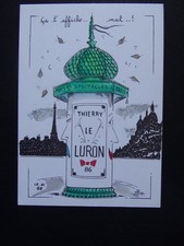 FA639) CP humour THIERRY LE LURON ça l'affiche mal -Jean Luc Perrigault - 1986
