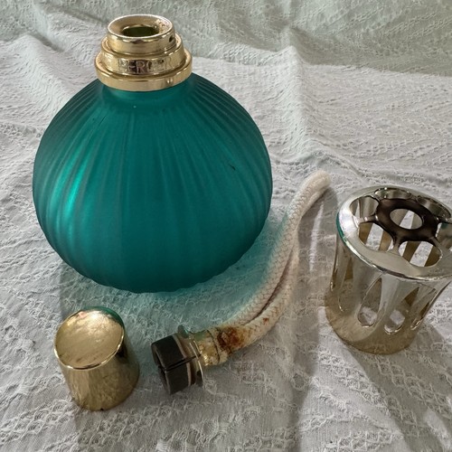 Lampe berger teal green glass - green,