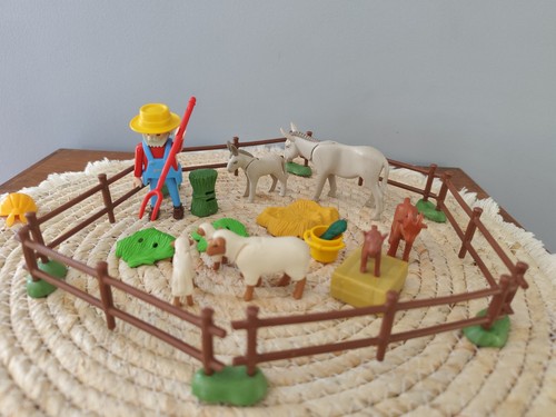 Playmobil fermier avec animaux