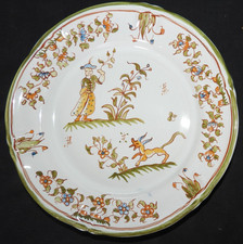 LALLIER à MOUSTIERS : Assiette plate 21,5 cm (excellent état)