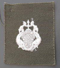 Brevet Plongeur US NAVY tissu patch SCAPHANDRIER Casque Scaphandre ORIGINAL 2