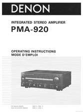 Denon PMA-920 Pre-Main