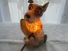 Fumeur - Accordéon chien - Marqué - Parfum lampe de table porcelaine - Aerozon ?
