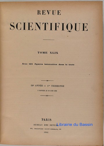 Revue scientifique 1er - , sem
