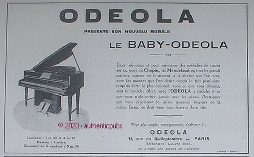 Publicite odeola piano queue - piano,