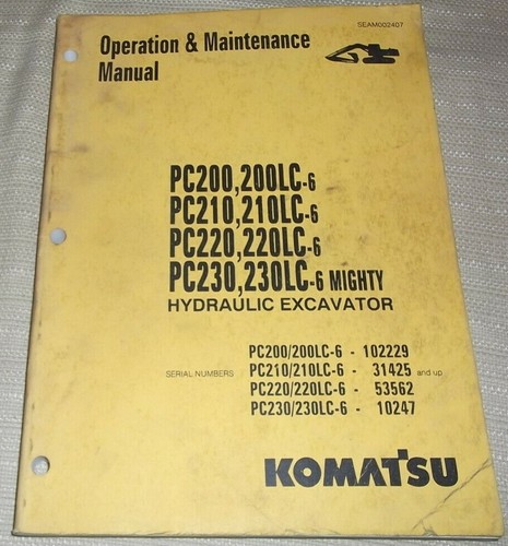 Komatsu pc200 pc210 pc220 - komatsu, pc200-6