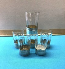 6 verres / gobelets en cristal
