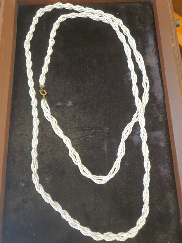 Collier longue vintage - , perles