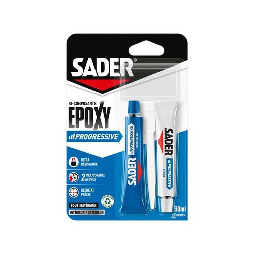 Sader colle epoxy progres tube - epoxy, progres.tube