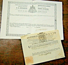 1864 RELIGION lot avec un