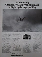 4/1975 PUB DELCO ELECTRONICS GM CAROUSEL IVA INERTIAL NAVIGATION EQUIPMENT AD