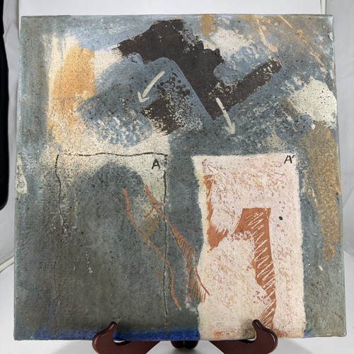 Tableau céramique abstrait - tableau,