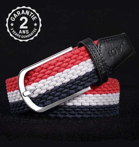 Ceinture homme femme tressée - ceinture,