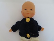 vetement poupée mini-corolle 20cm  pour mini corolle  ou mini calin gilet marine