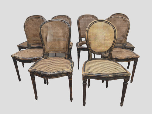 Suite huit chaises - de, en