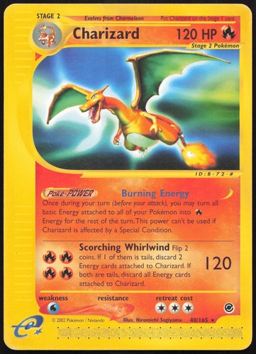 Carte pokémon charizard - carte,