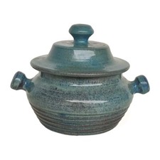 POT AVEC COUVERCLE CÉRAMIQUE EMILE MASSON VALLAURIS ANNÉES 60 PICAULT/CAPRON..