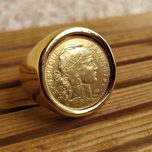 Bague chevalière francs - bague, 10