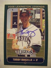 TOMMY MANZELLA signed ASTROS 2006 LEXINGTON baseball card AUTO TULANE CHALMETTE