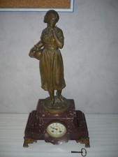 ancienne statue bronze pendule