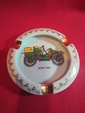 Cendrier en porcelaine décor voiture ancienne Mors 1908 PL France