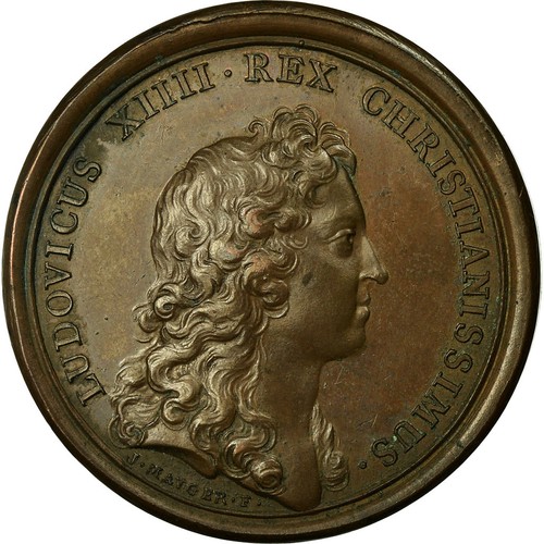 France médaille louis xiv - france,, médaille,