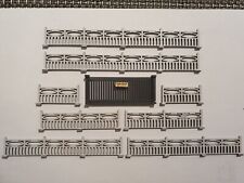 JOUEF Ho Lot de 8 Barrières  aspect béton + portail coulissant