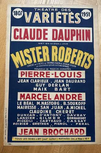 Affiche théâtre originale - théâtre,