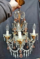 Ancien Lustre à Pampilles 