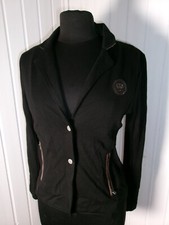 Veste boutons blazer souple noir stretch MISE AU GREEN T.0 XS 34/36 logo brodé
