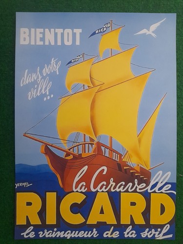 Ricard bateau affiche - -,