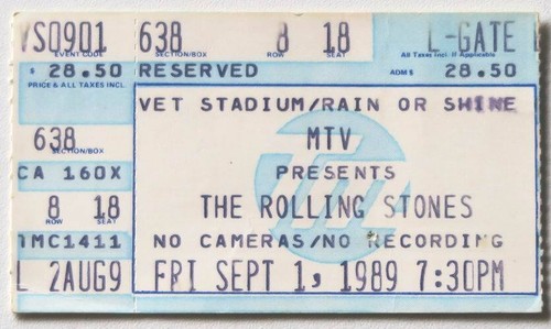 Billet concert ticket stub the - concert,