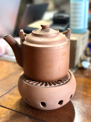 Lot théière terre cuite - théière, en