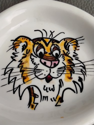 Cendrier esso tigre céramique - cendrier,
