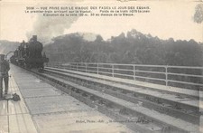 CPA 43 VUE PRISE VIADUC DES FADES LE PREMIER TRAIN ARRIVANT SUR LE VIADUC (TRAIN