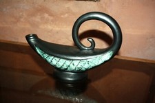 belle céramique  grande lampe à huile ou pichet vintage  signé Tony Jaillet 