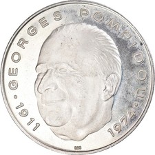Allemagne, Médaille, Huitième Ecu d'Europe, Georges Pompidou, Politique, 1974