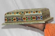 Antique Bois Plaqué Argent