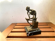 Sculpture penseur squelette - penseur,