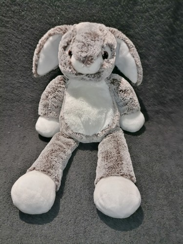 Doudou peluche lapin marron