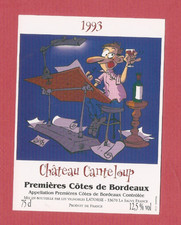 SAIVE étiquette BD  vin rouge