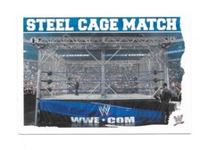 Carte catch Slam Attax Mayen 2010 Bleu - Stell Cage Match