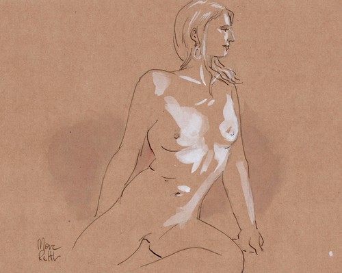 Nude dessin original s05 - nude,