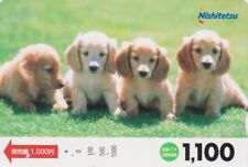 Carte JAPON - ANIMAL - CHIEN CHIOT - TECKEL - PUPPY DOG JAPAN bus card